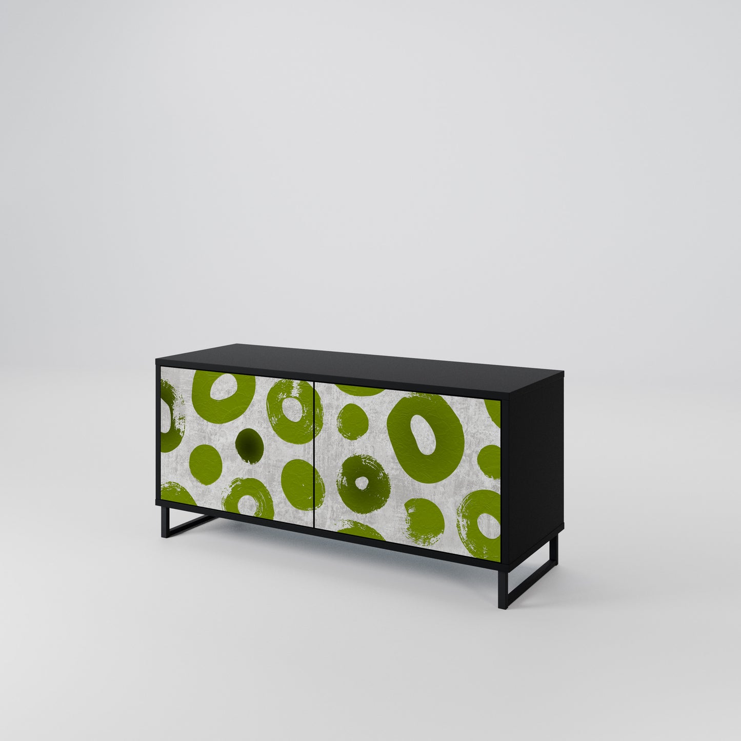 GREEN RHAPSODY Compact 2-Door TV Cabinet