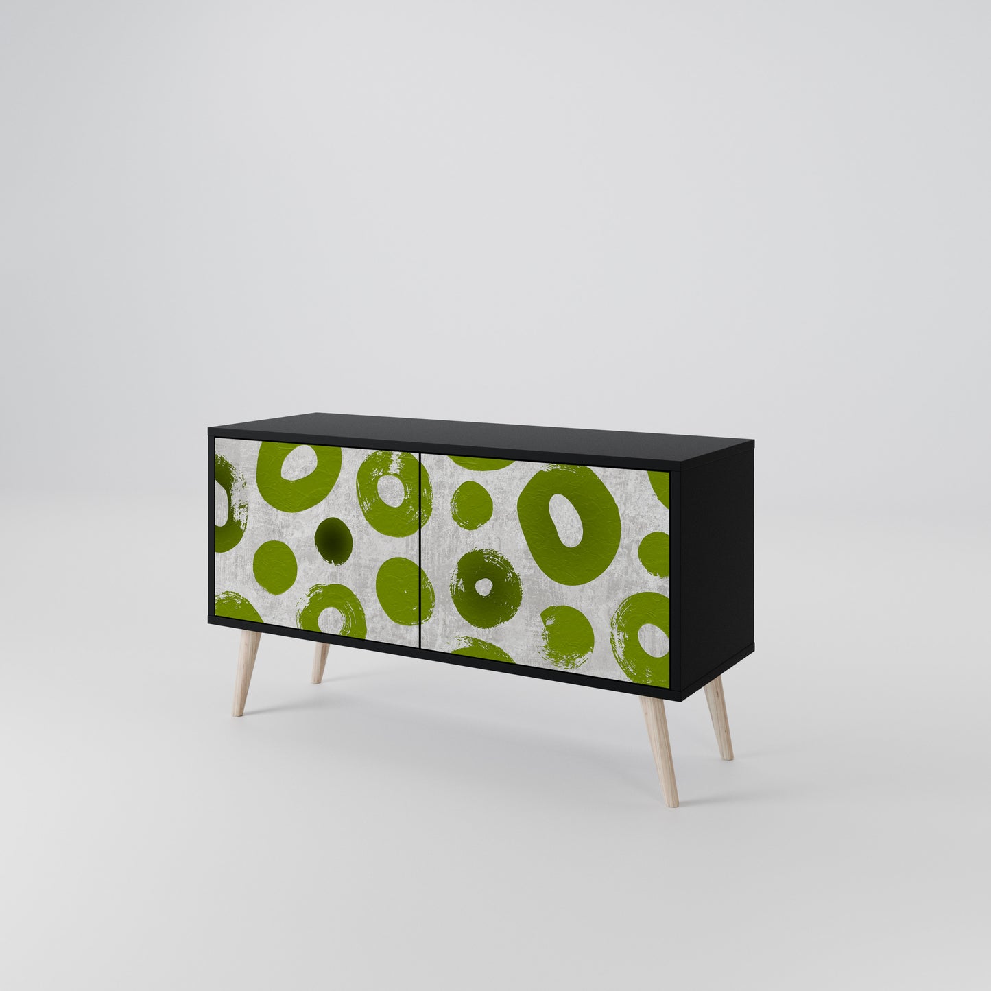 GREEN RHAPSODY Compact 2-Door TV Cabinet