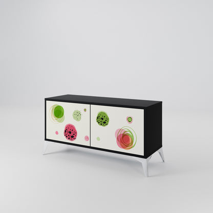 COLORFUL COSMOS Compact 2-Door TV Cabinet
