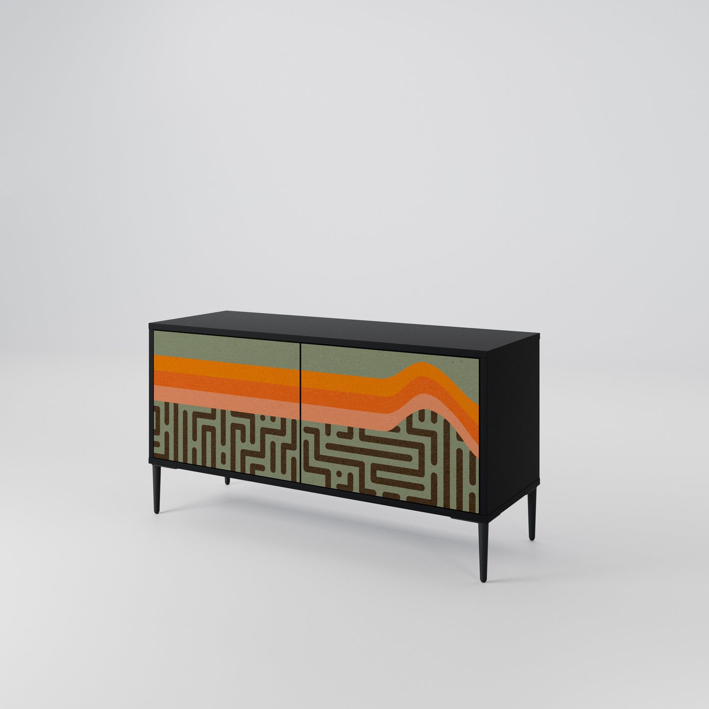 SIMPLE SOLUTIONS Compact 2-Door TV Cabinet