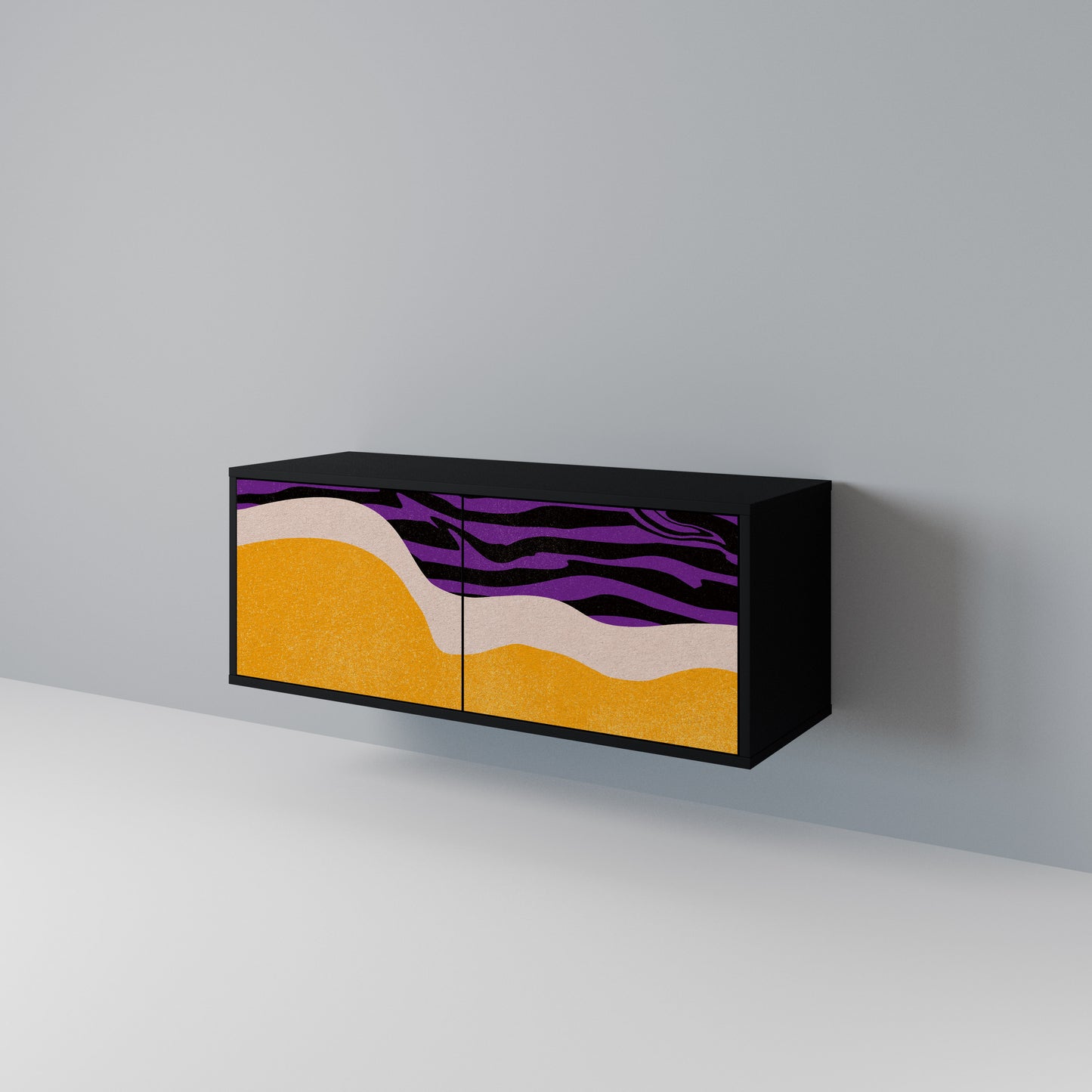 INDEPENDENT BORDER Compact 2-Door TV Cabinet