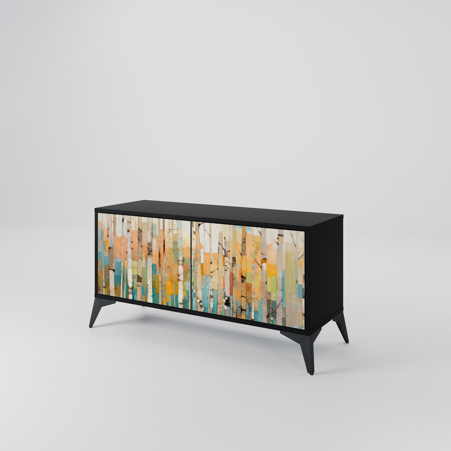 BIRCH KALEIDOSCOPE Compact 2-Door TV Cabinet