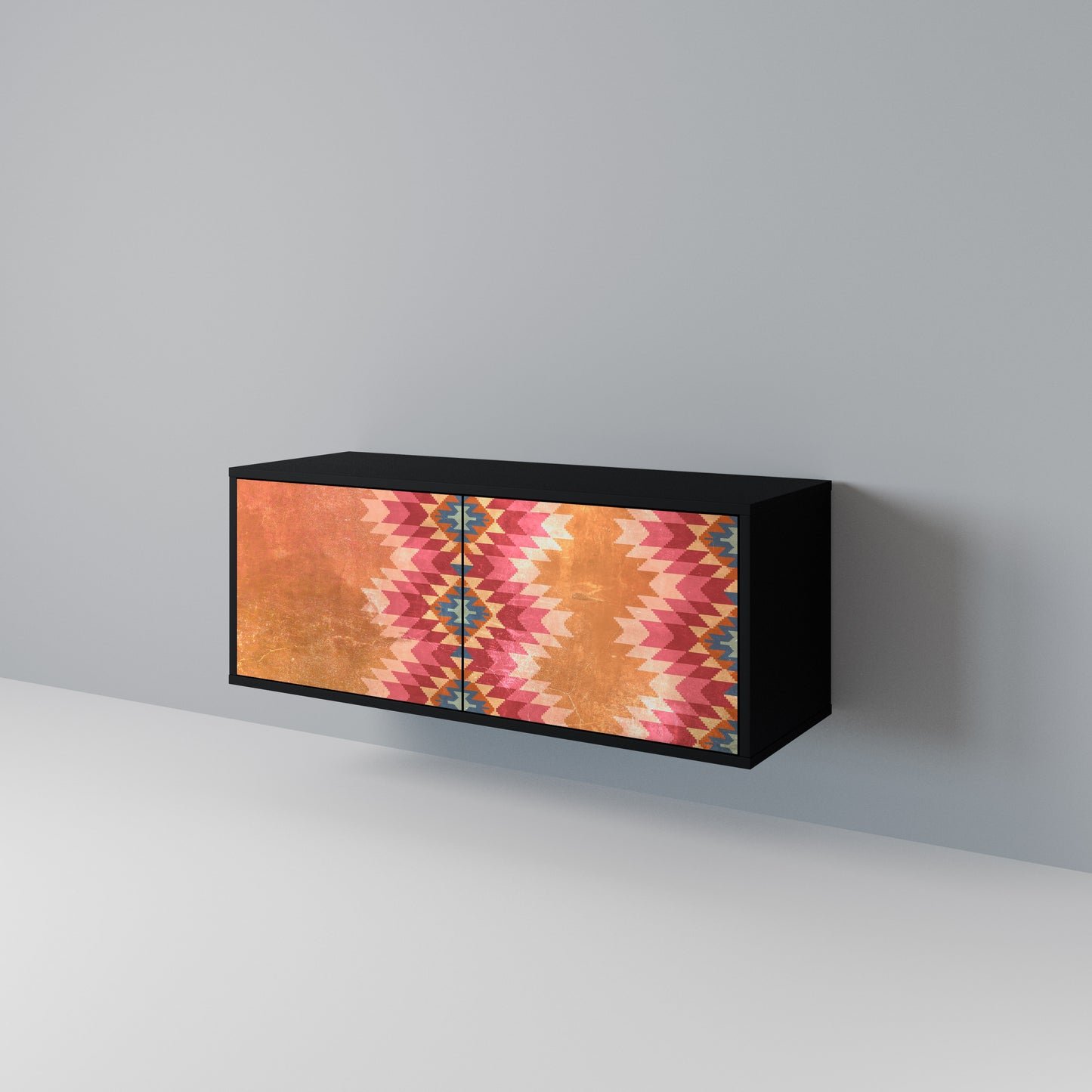 INDIAN FOLK Compact 2-Door TV Cabinet