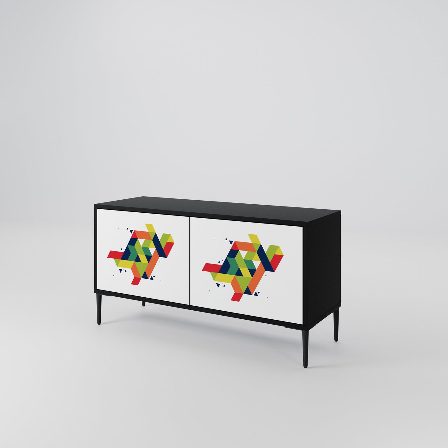 FUTURE SIGN Compact 2-Door TV Cabinet