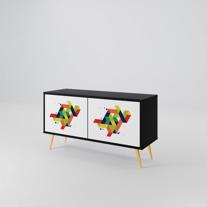 FUTURE SIGN Compact 2-Door TV Cabinet