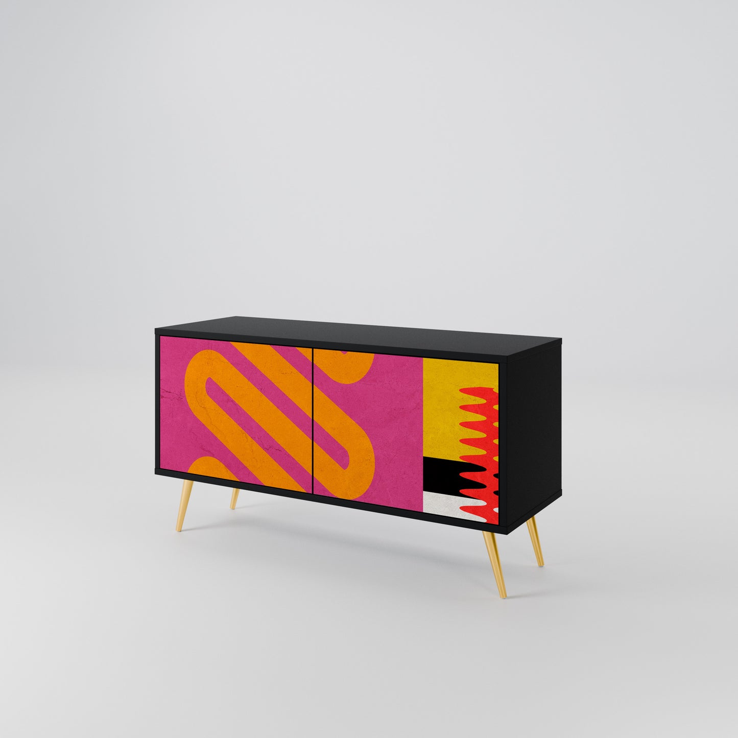 VIVID ART Compact 2-Door TV Cabinet