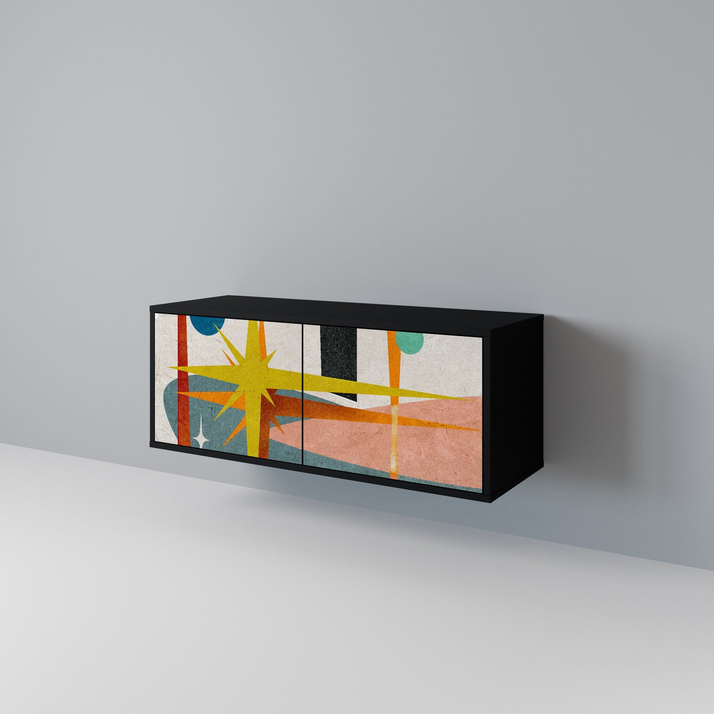 INTERSTELLAR VIBES Compact 2-Door TV Cabinet