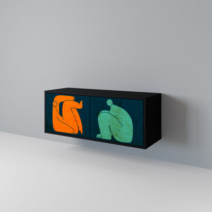 TOGETHER BUT SEPARATELY Mobile TV Compatto a 2 Ante