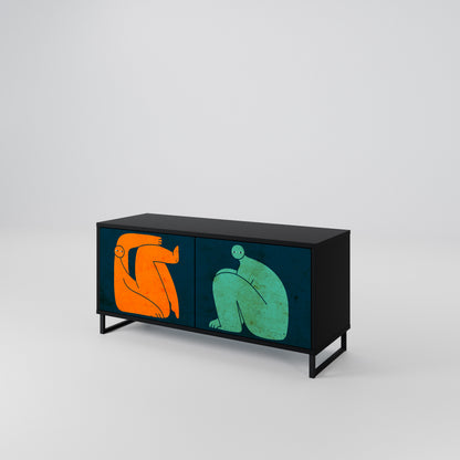 TOGETHER BUT SEPARATELY Mobile TV Compatto a 2 Ante