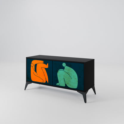 TOGETHER BUT SEPARATELY Mobile TV Compatto a 2 Ante