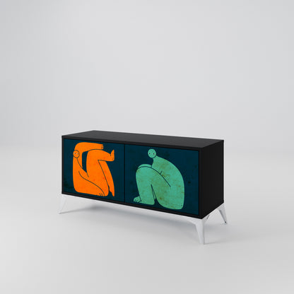 TOGETHER BUT SEPARATELY Mobile TV Compatto a 2 Ante