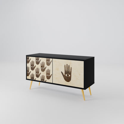 SEE MORE Compact 2-Door TV Cabinet