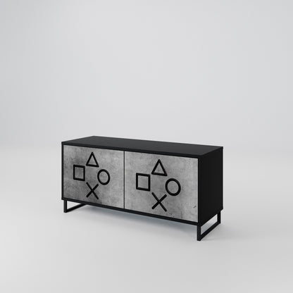 GAMER CHOICE Compact 2-Door TV Cabinet