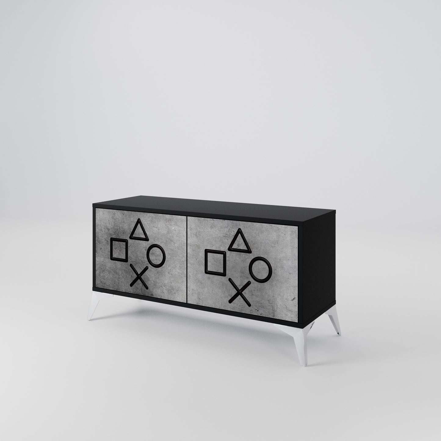 GAMER CHOICE Compact 2-Door TV Cabinet