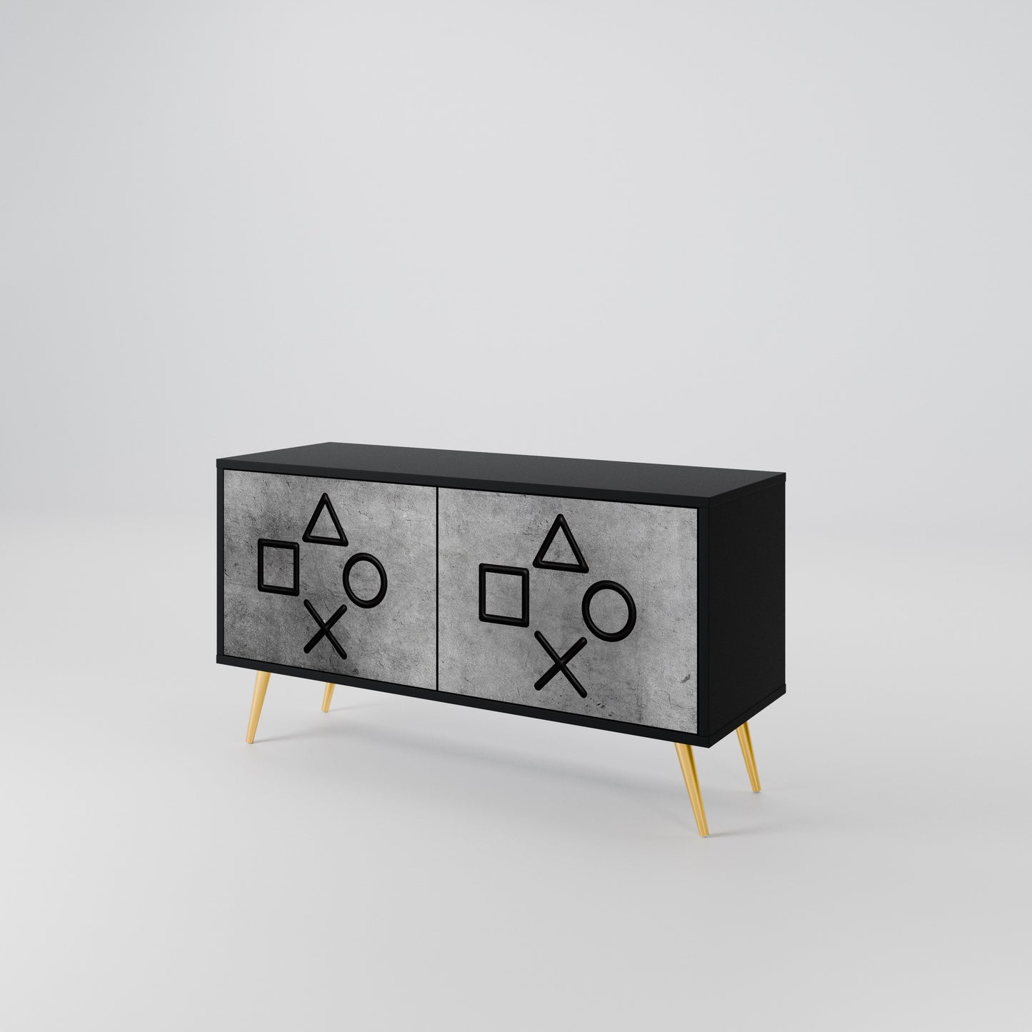 GAMER CHOICE Compact 2-Door TV Cabinet