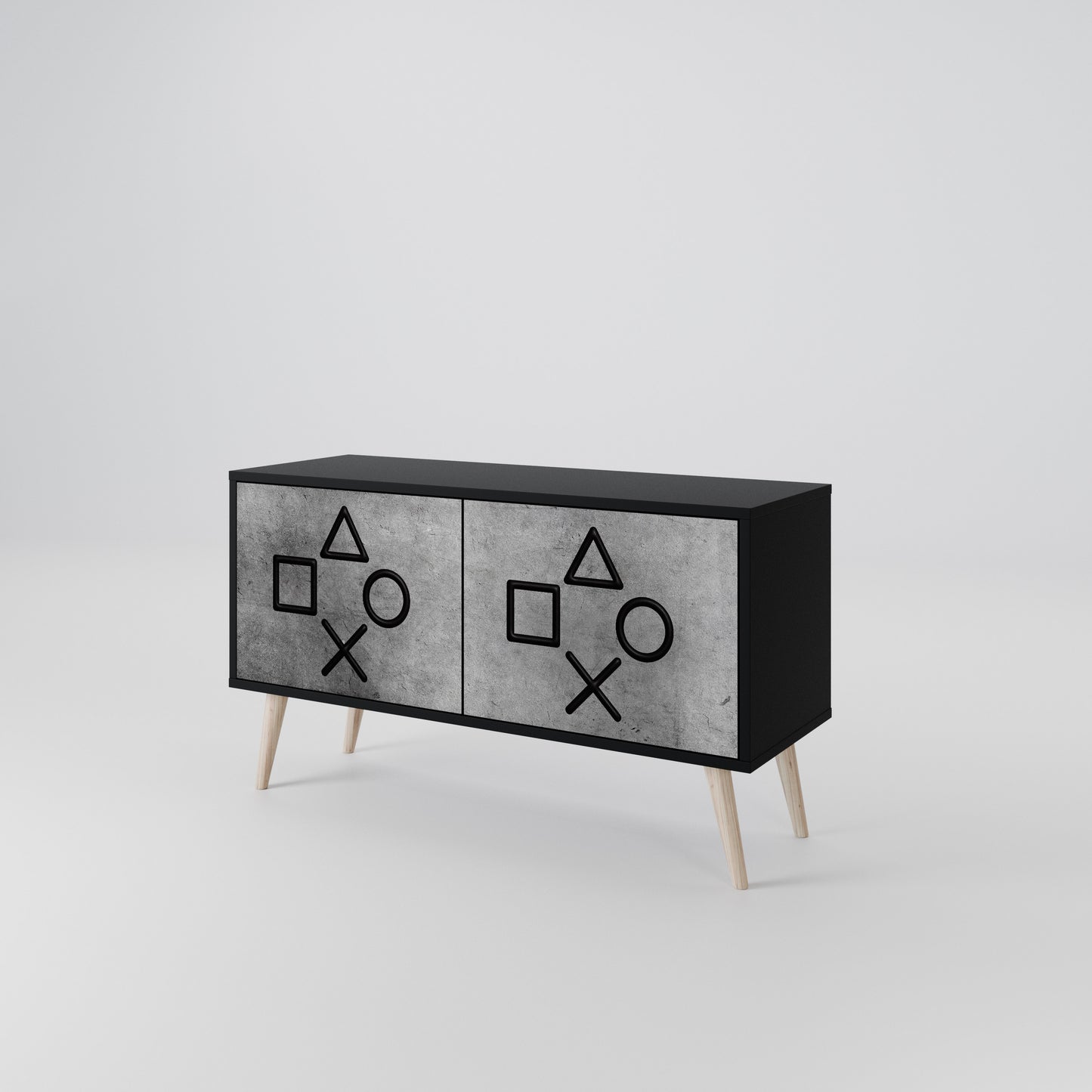 GAMER CHOICE Compact 2-Door TV Cabinet