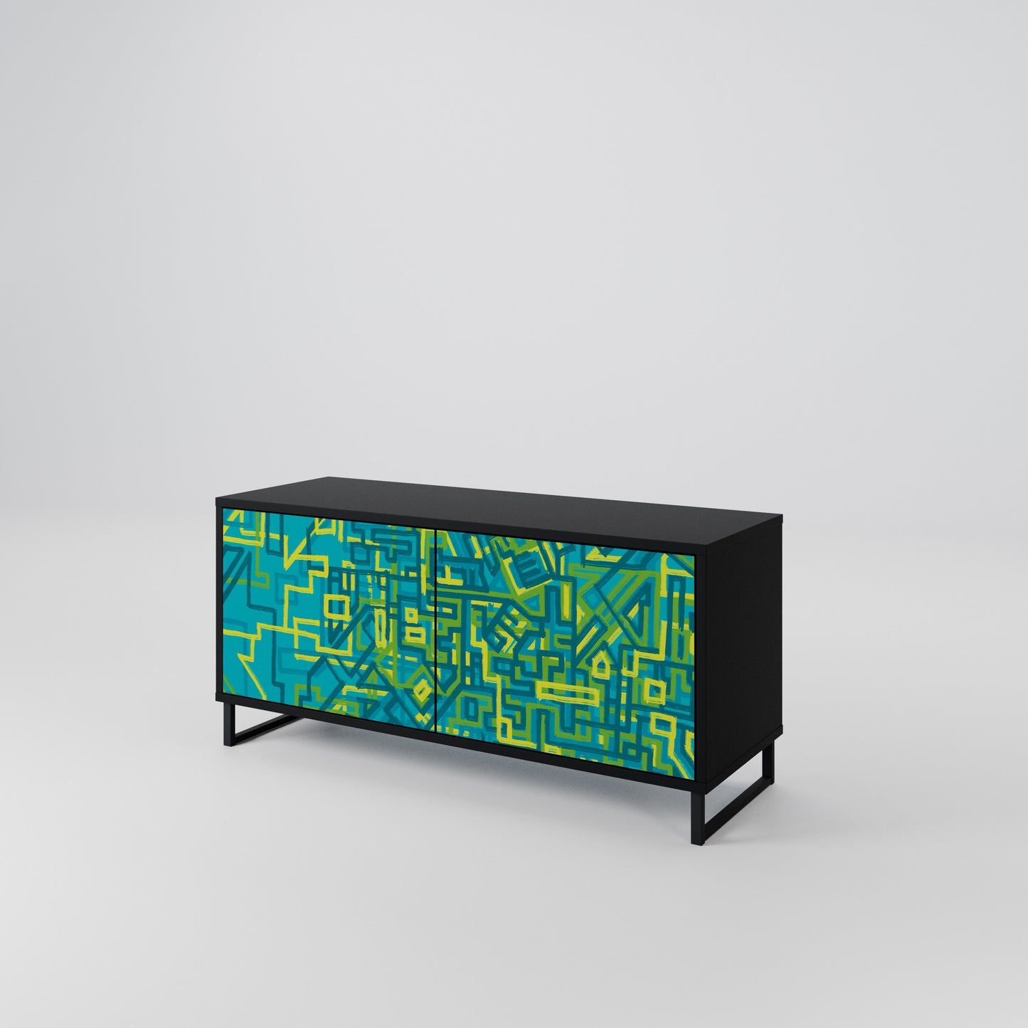 NOSTALGIC MEMORIES Compact 2-Door TV Cabinet