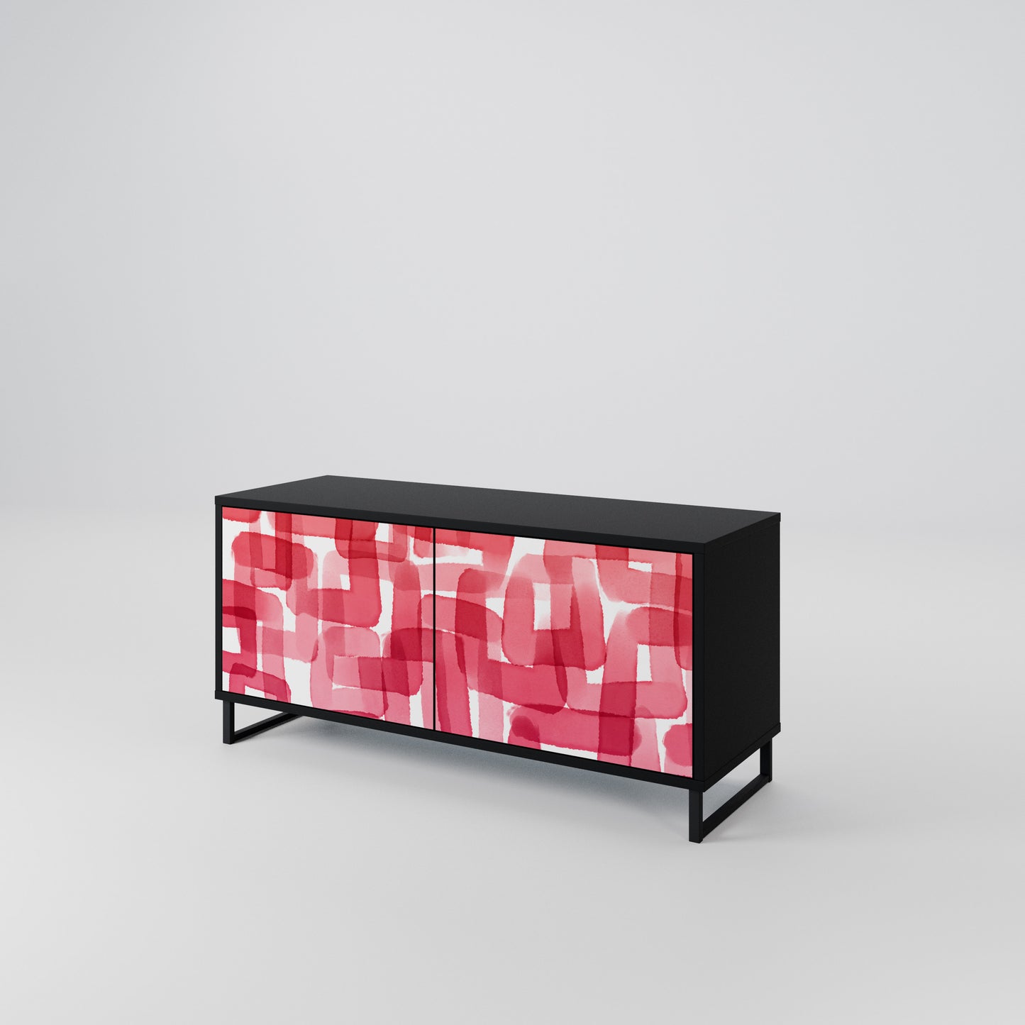 KALEIDOSCOPIC CUBISM Mobile TV Compatto a 2 Ante