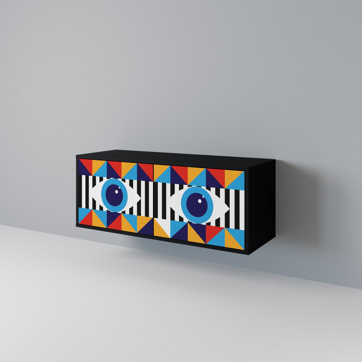 ABSTRACTION AND GEOMETRY Mobile TV Compatto a 2 Ante