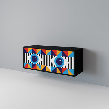 ABSTRACTION AND GEOMETRY Mobile TV Compatto a 2 Ante