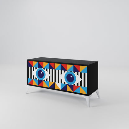 ABSTRACTION AND GEOMETRY Mobile TV Compatto a 2 Ante
