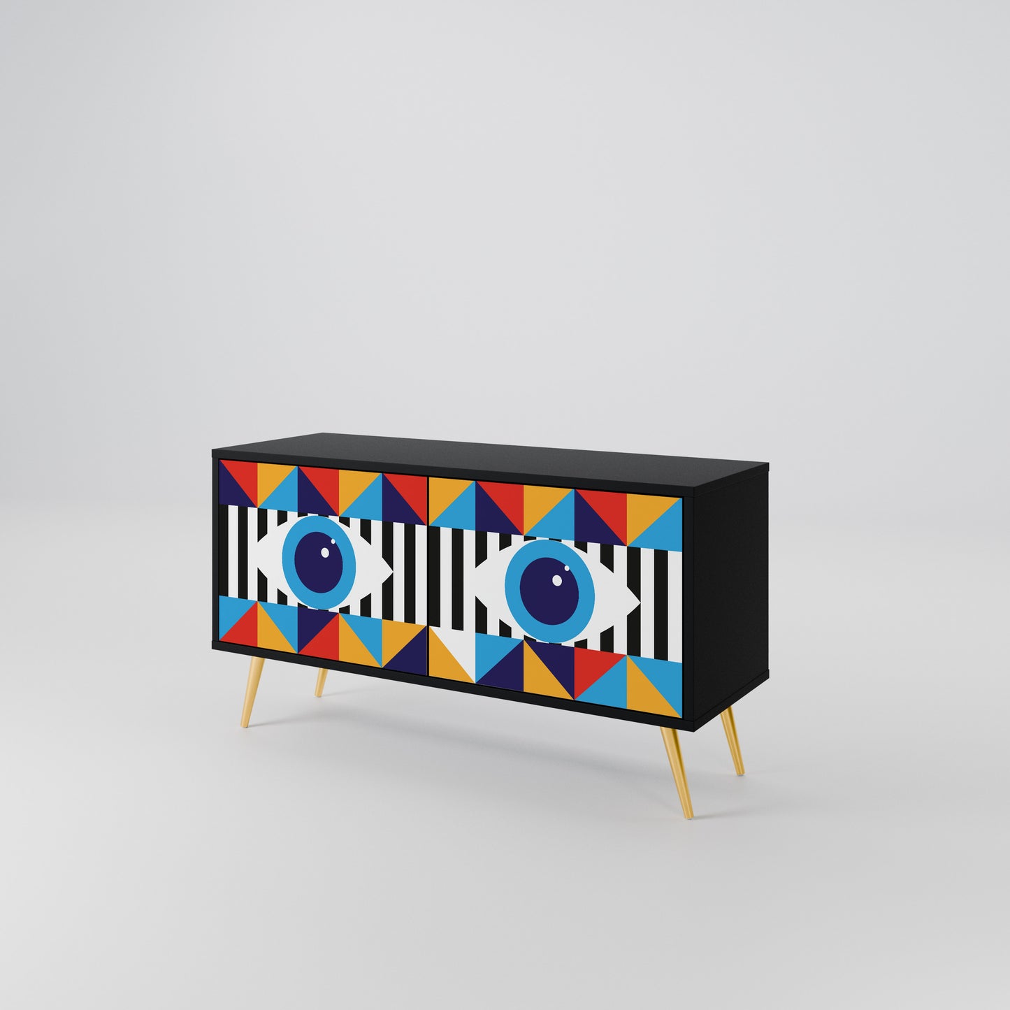 ABSTRACTION AND GEOMETRY Mobile TV Compatto a 2 Ante
