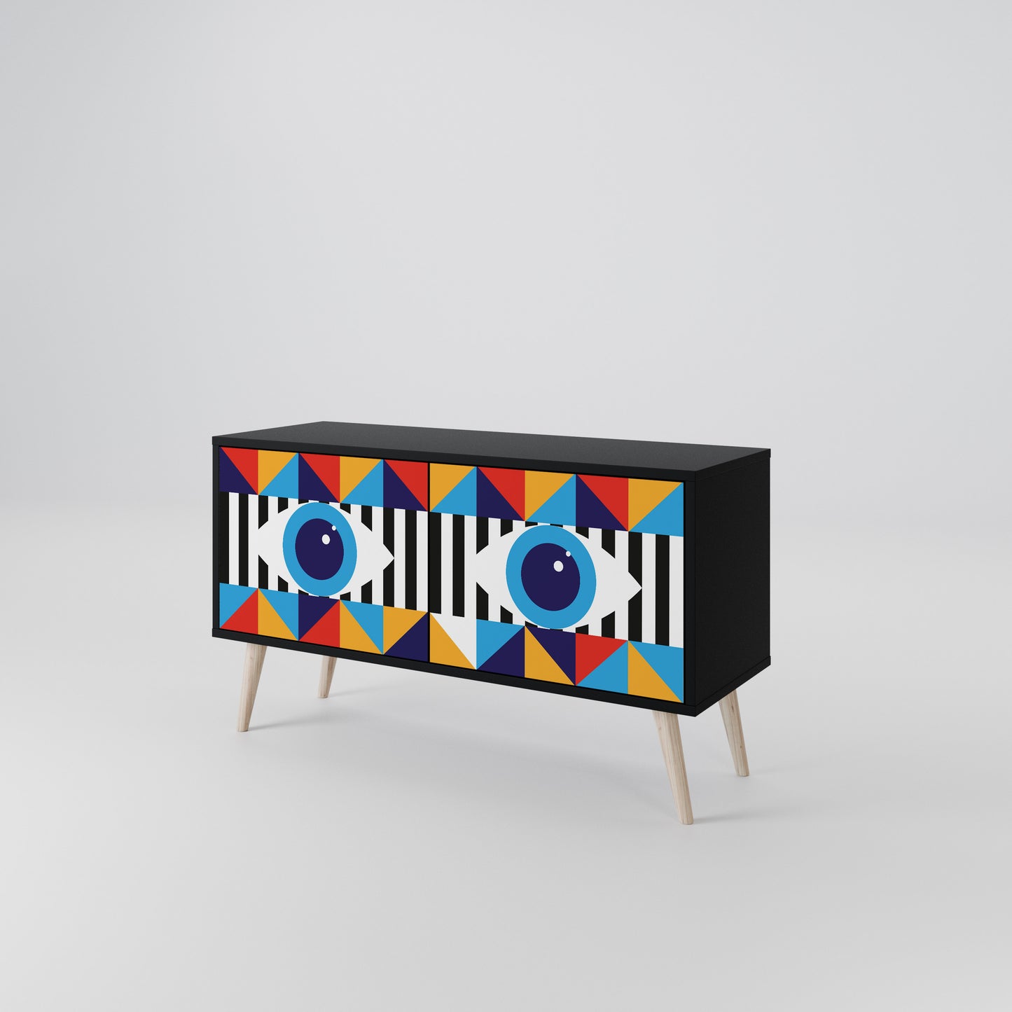 ABSTRACTION AND GEOMETRY Mobile TV Compatto a 2 Ante