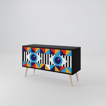 ABSTRACTION AND GEOMETRY Mobile TV Compatto a 2 Ante