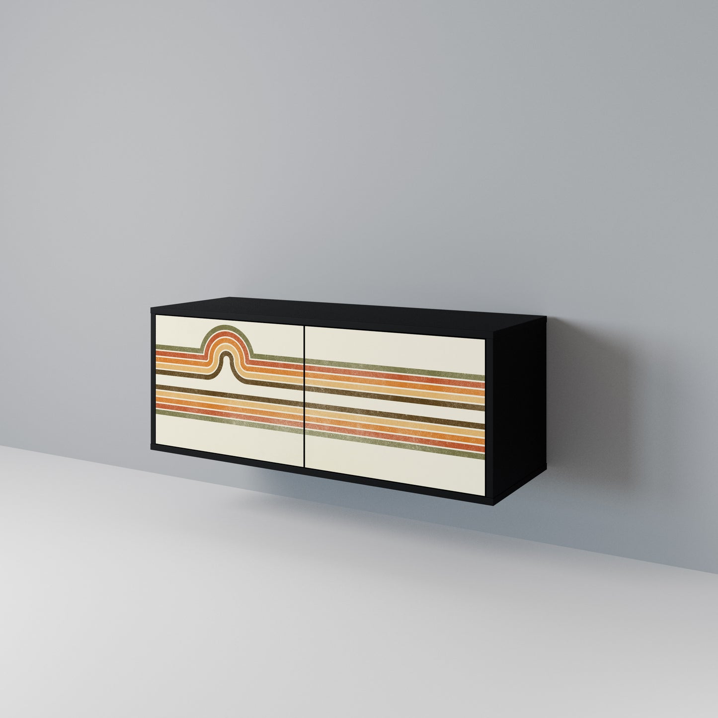 EXCEPTIONAL STREAM Compact 2-Door TV Cabinet