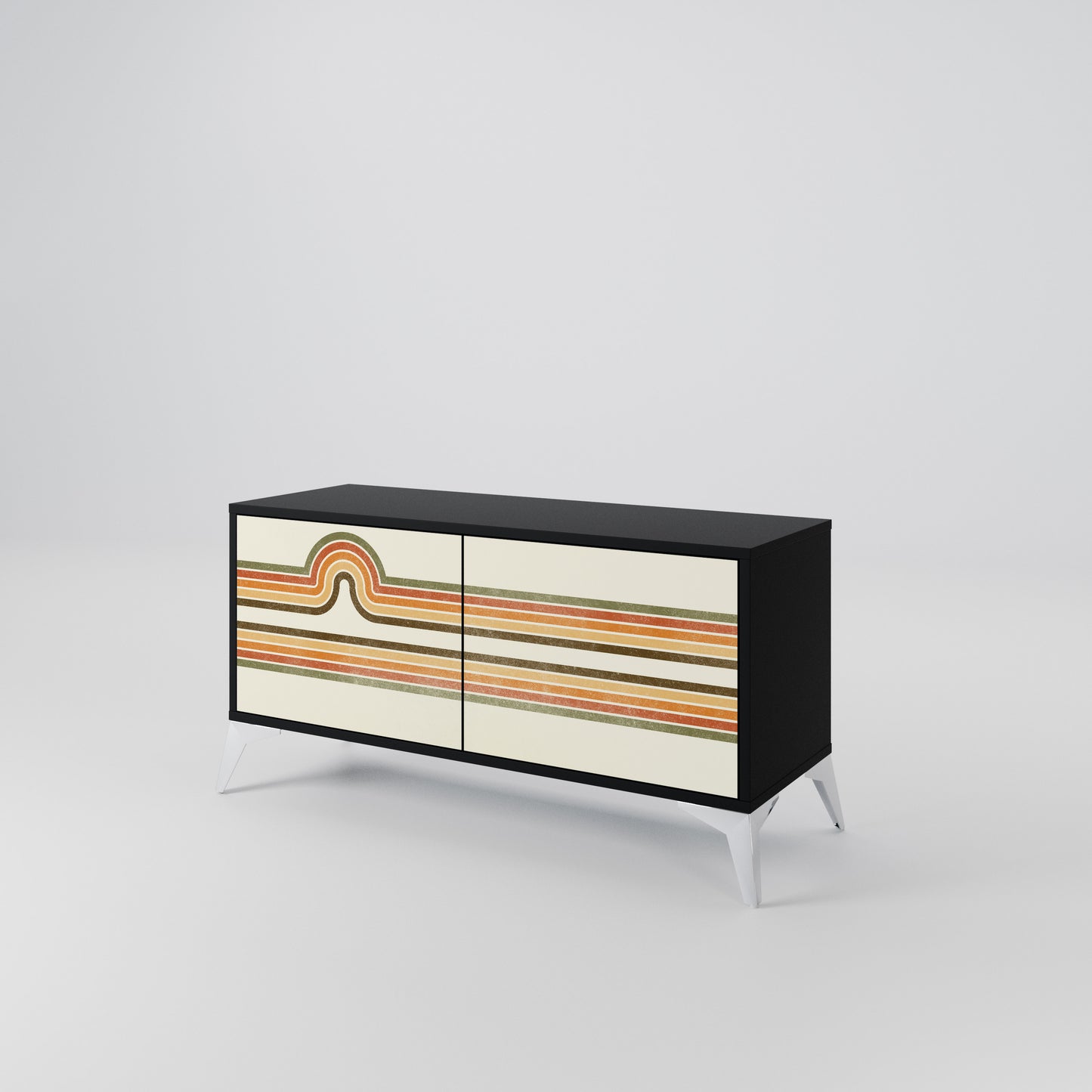 EXCEPTIONAL STREAM Compact 2-Door TV Cabinet