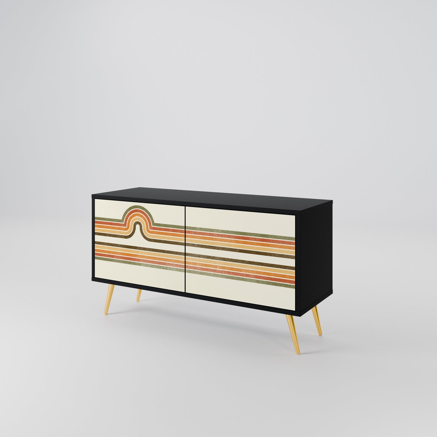 EXCEPTIONAL STREAM Compact 2-Door TV Cabinet