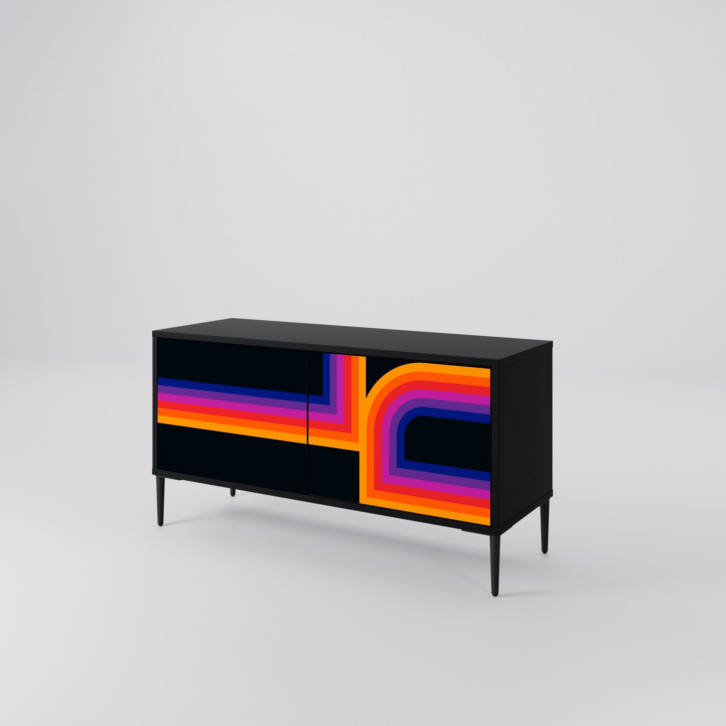 BLINDED BY THE LIGHTS Compact 2-Door TV Cabinet