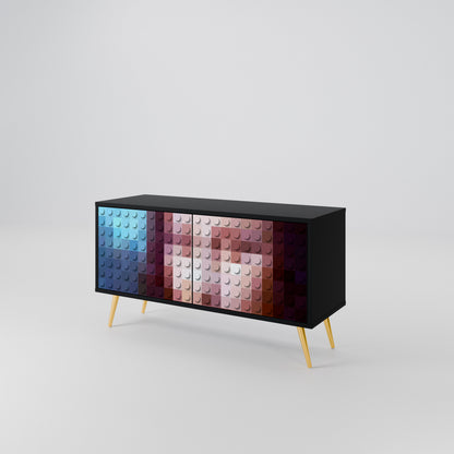 CONSTRUCTIVE ART Mobile TV Compatto a 2 Ante