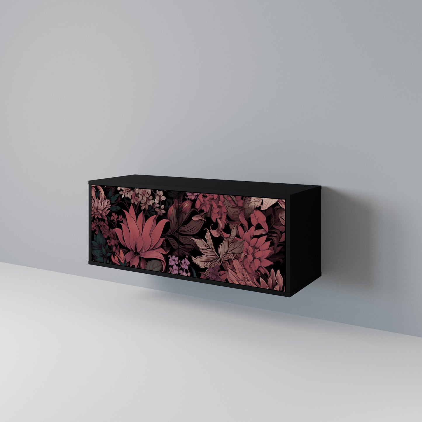 FLORAL WHISPER Mobile TV Compatto a 2 Ante