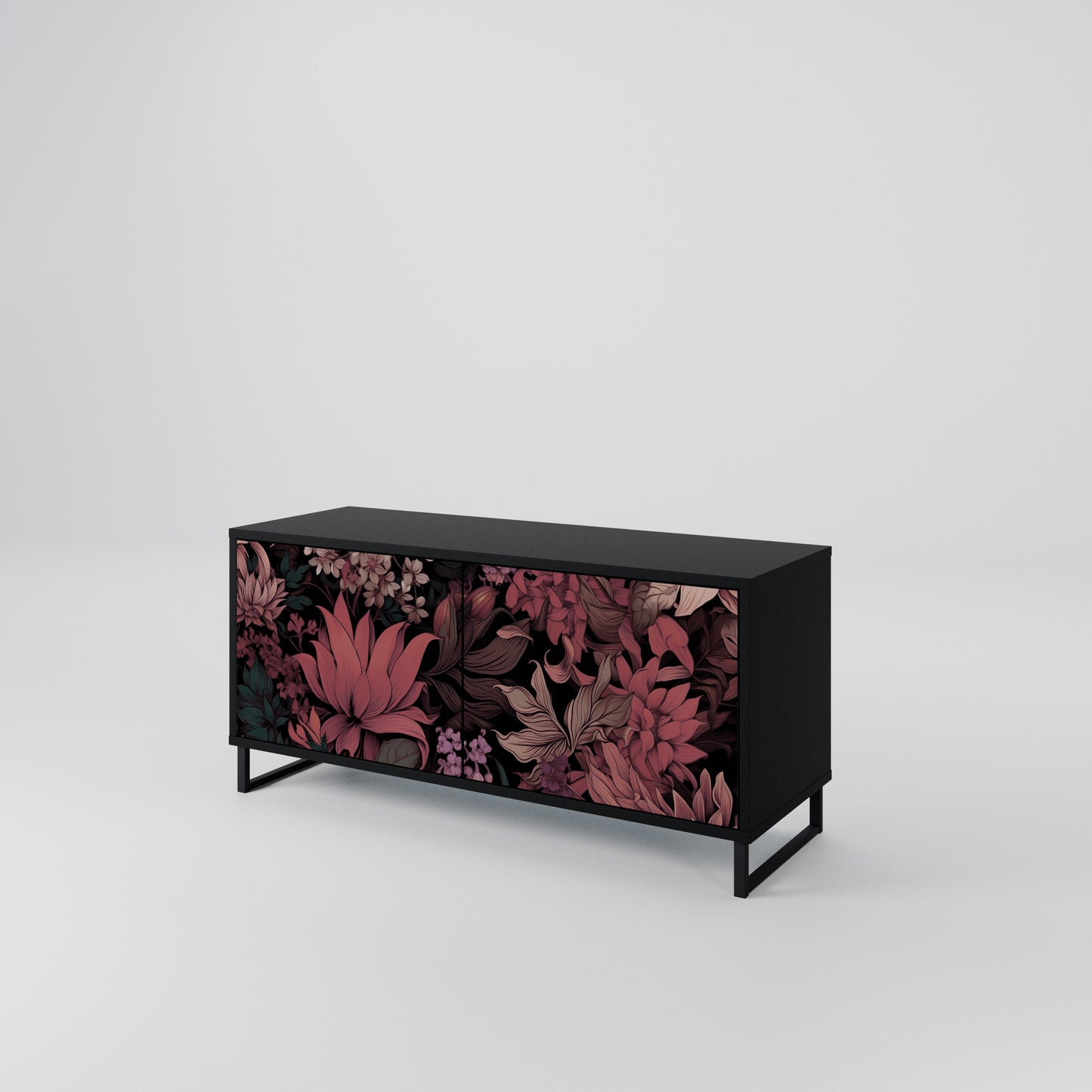 FLORAL WHISPER Mobile TV Compatto a 2 Ante