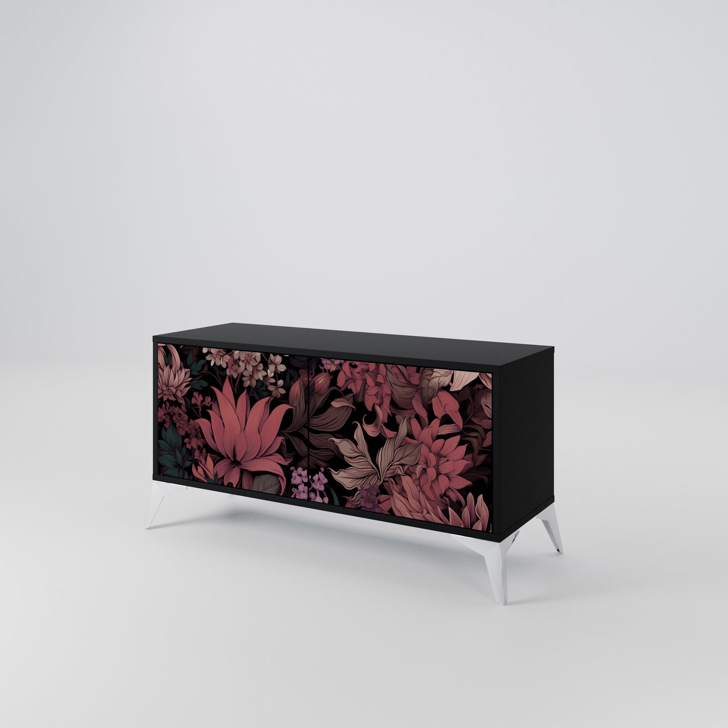 FLORAL WHISPER Mobile TV Compatto a 2 Ante