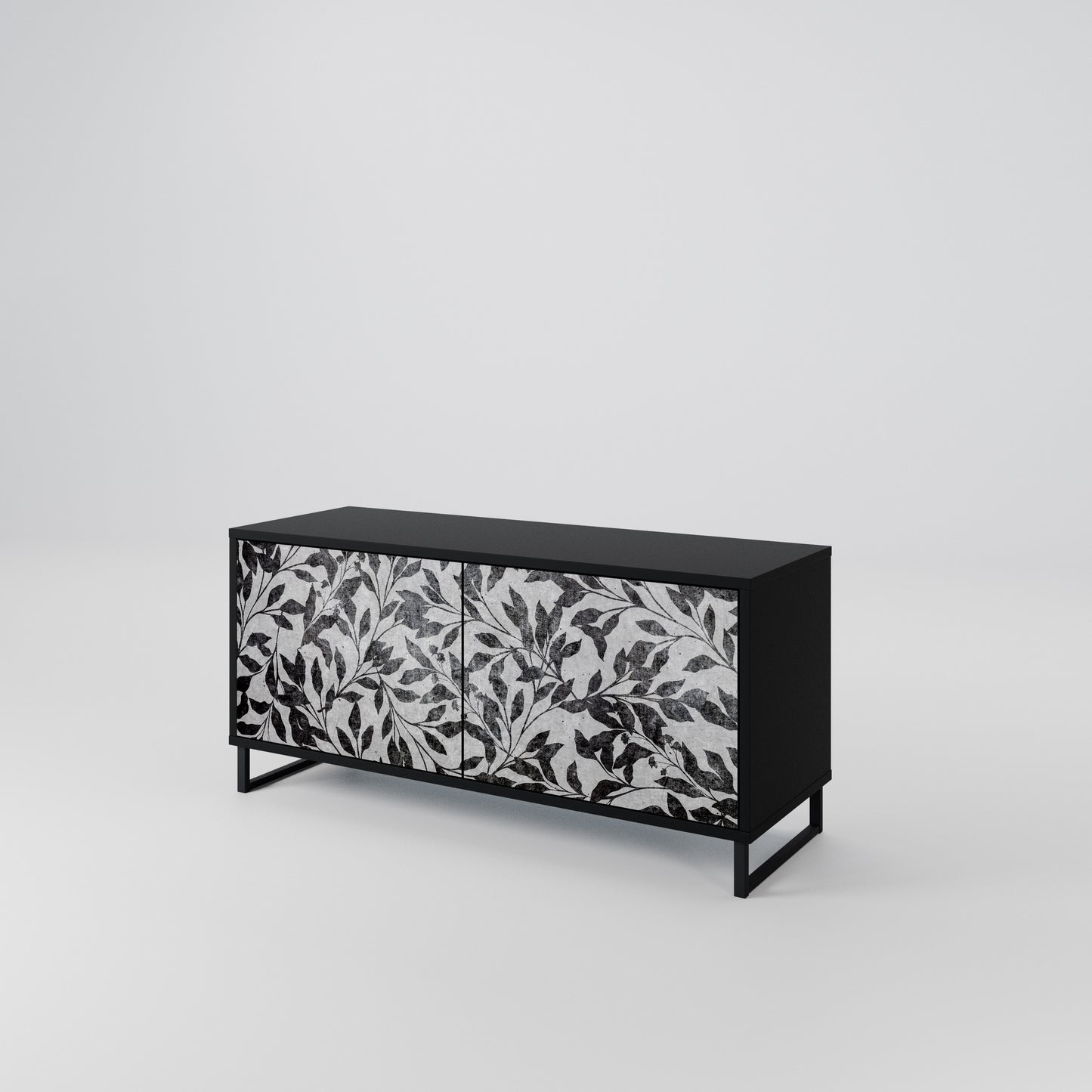 CHARCOAL SPROUT Mobile TV Compatto a 2 Ante