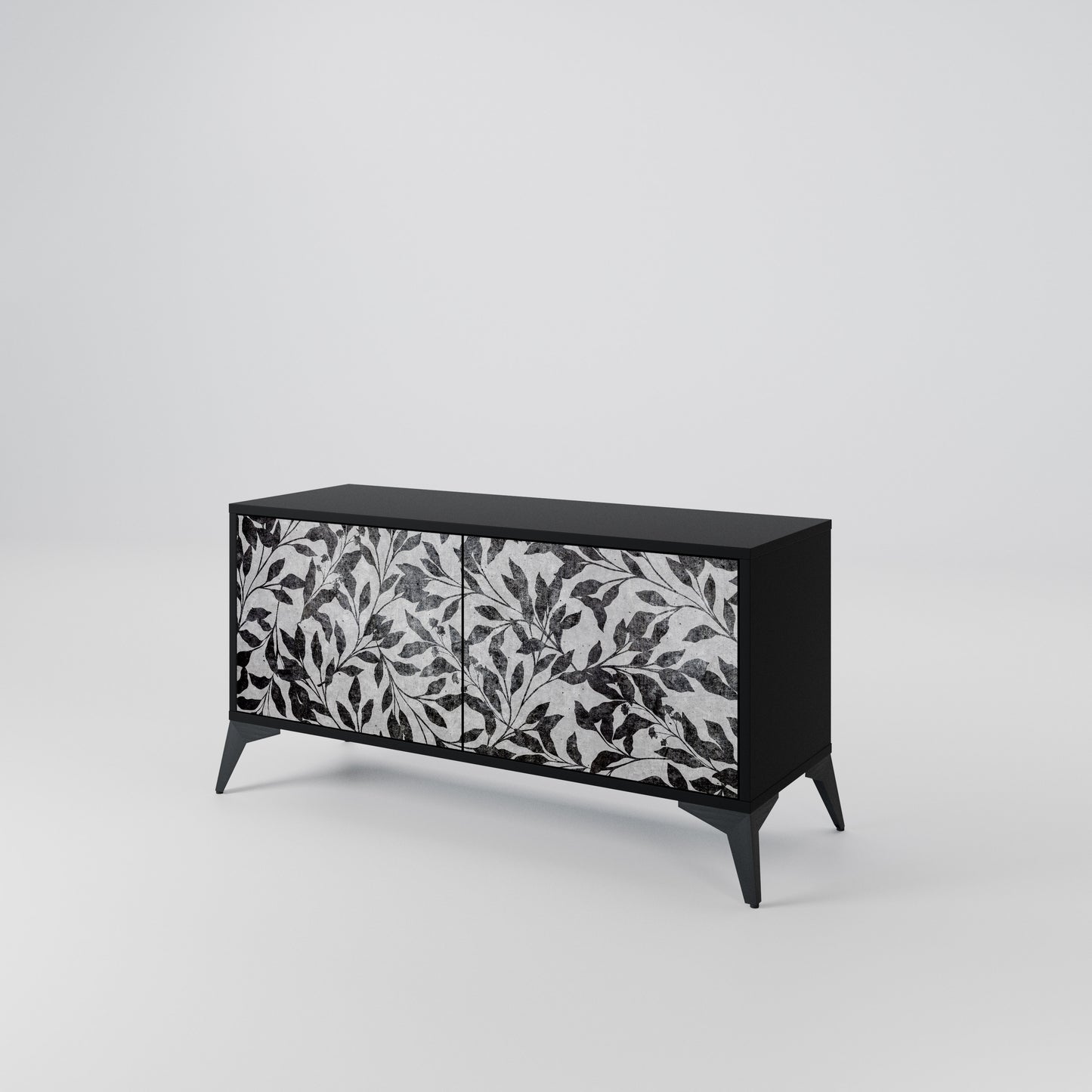 CHARCOAL SPROUT Mobile TV Compatto a 2 Ante