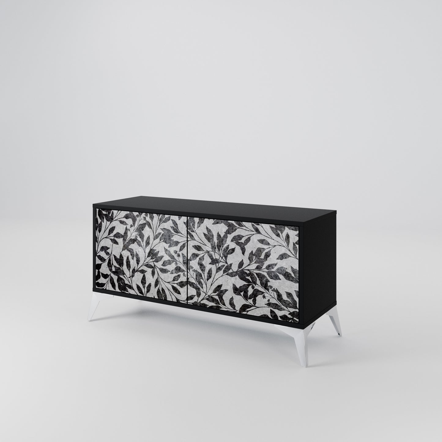 CHARCOAL SPROUT Mobile TV Compatto a 2 Ante
