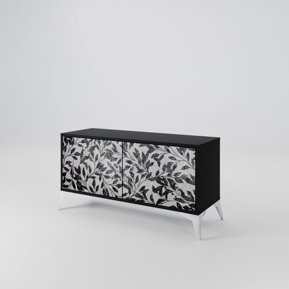 CHARCOAL SPROUT Mobile TV Compatto a 2 Ante