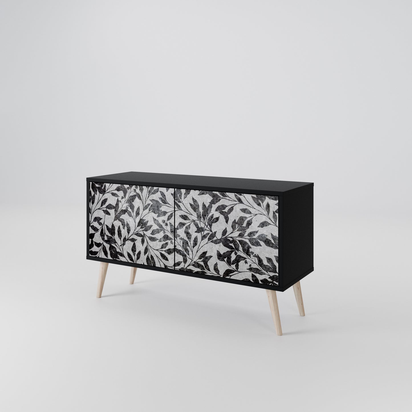 CHARCOAL SPROUT Mobile TV Compatto a 2 Ante