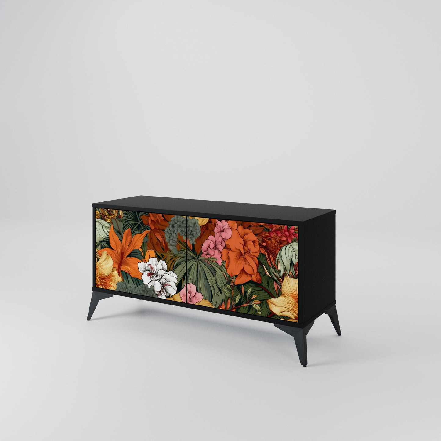 RADIANT FLORA Compact 2-Door TV Cabinet