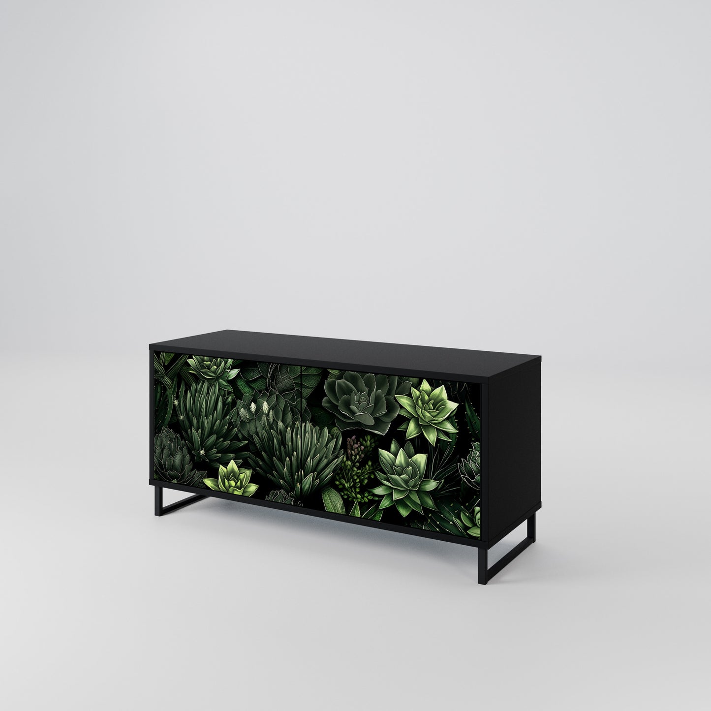 SUCCULENT JUNGLE Mobile TV Compatto a 2 Ante