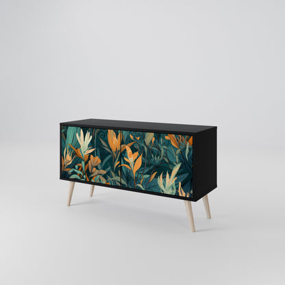 FLORAL SERENITY Mobile TV Compatto a 2 Ante
