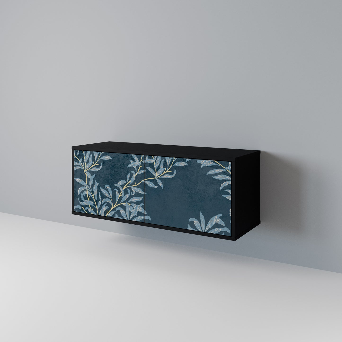 BLUE LEAVES Mobile TV Compatto a 2 Ante