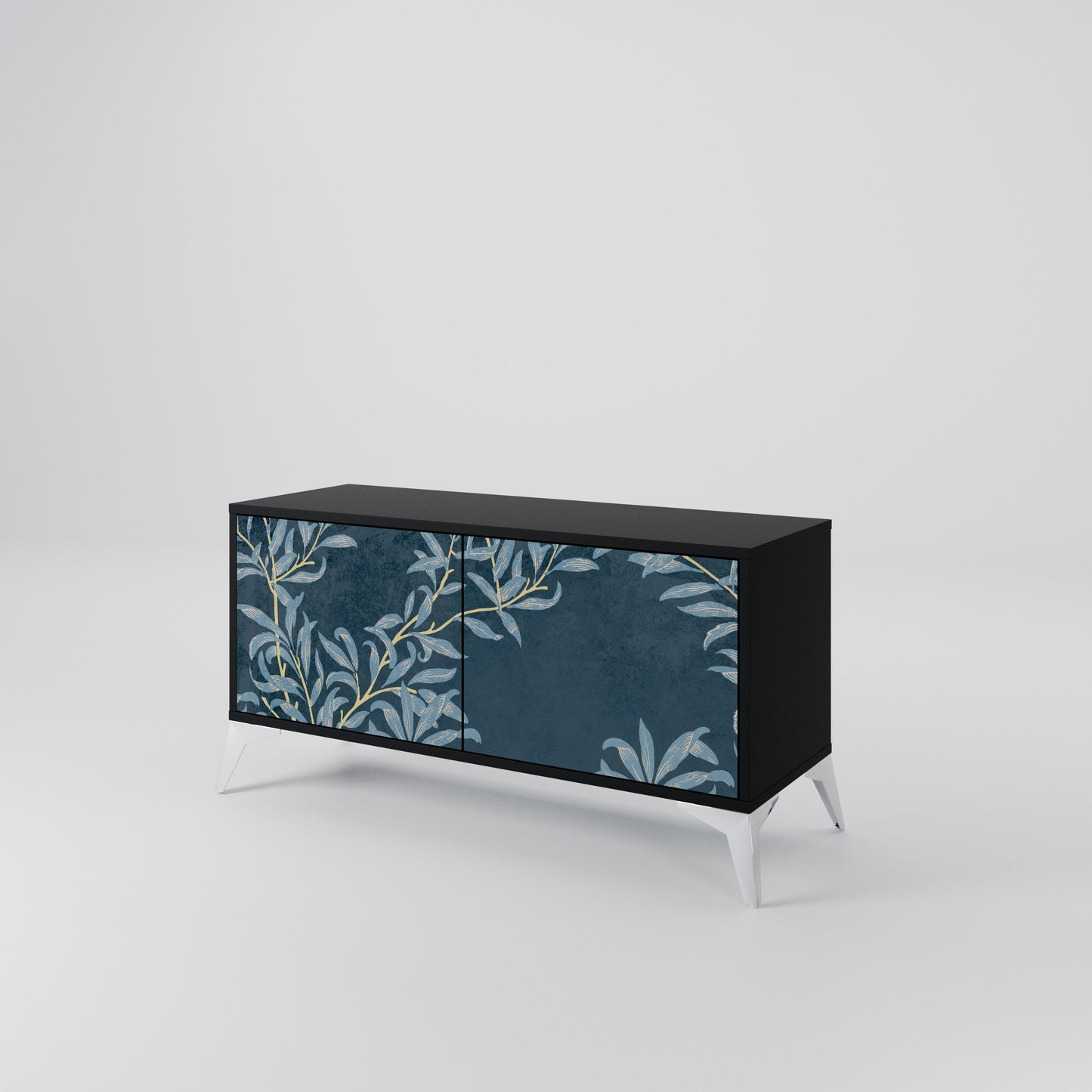 BLUE LEAVES Mobile TV Compatto a 2 Ante