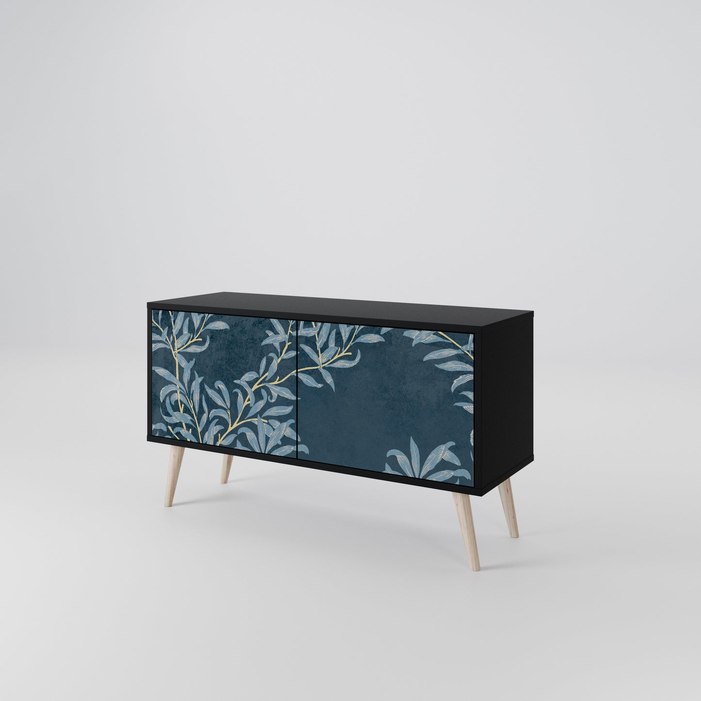 BLUE LEAVES Mobile TV Compatto a 2 Ante