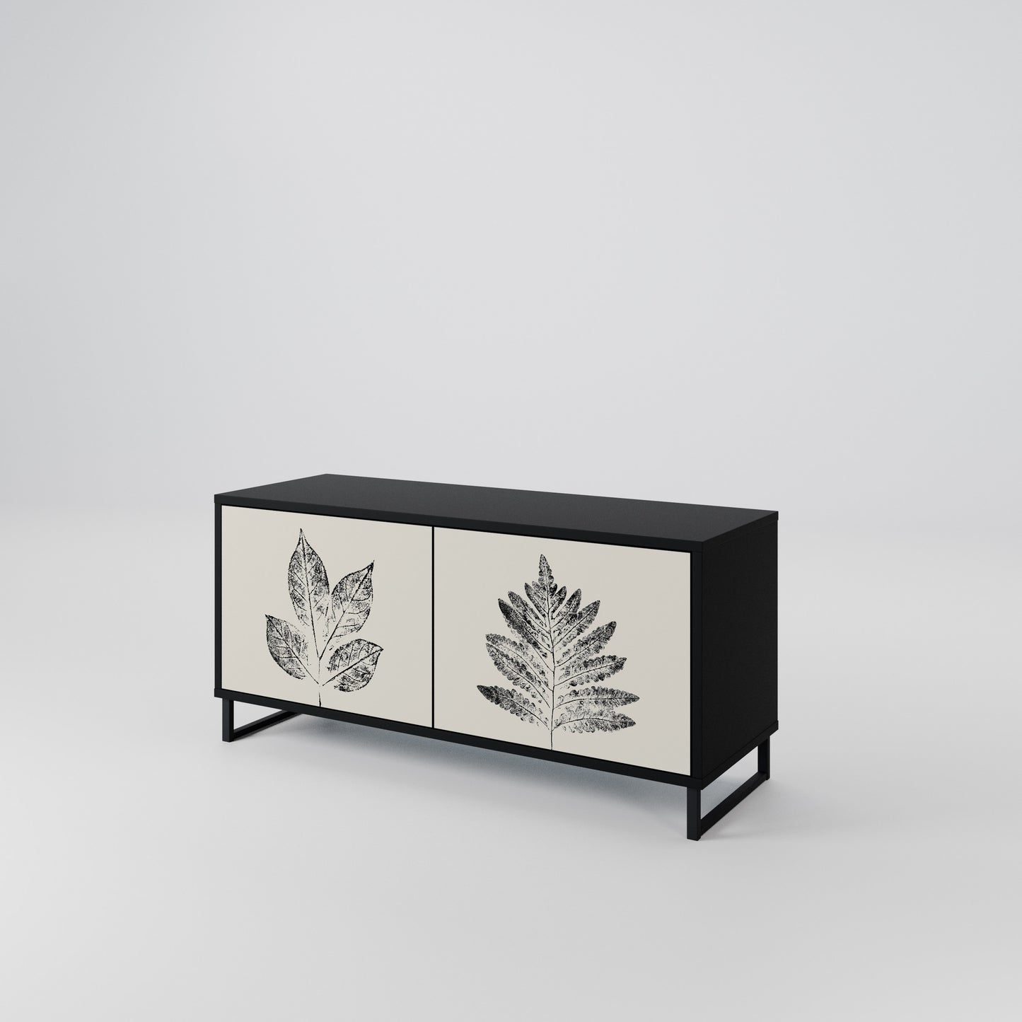 LEAFY STAMPS Mobile TV Compatto a 2 Ante
