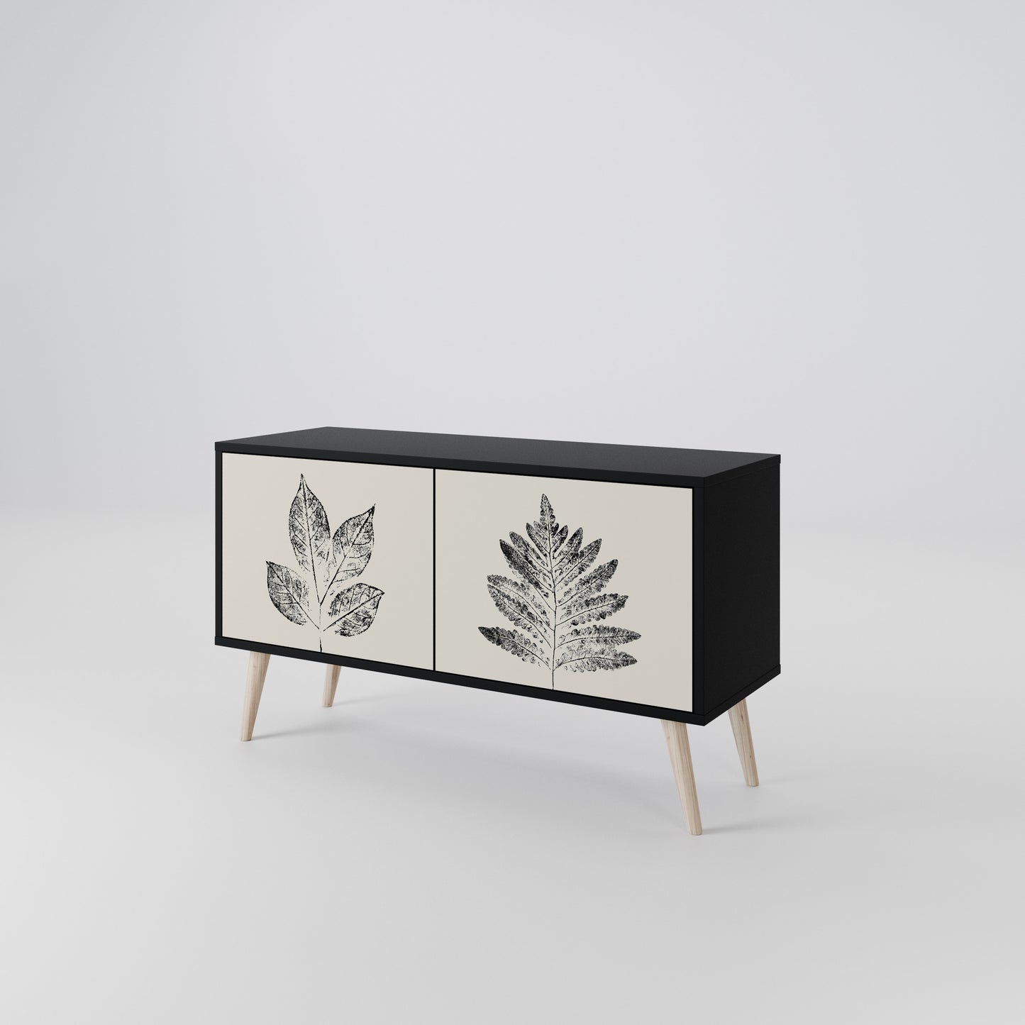 LEAFY STAMPS Mobile TV Compatto a 2 Ante