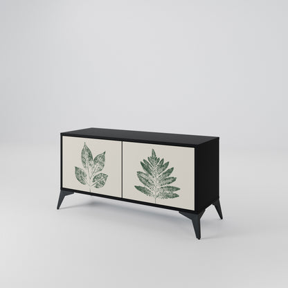 GREEN LEAFY STAMPS Mobile TV Compatto a 2 Ante